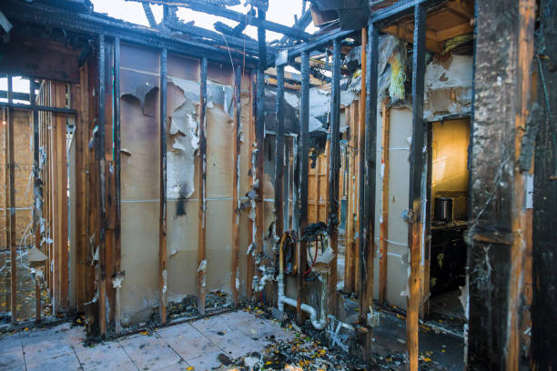 Professional Fire Damage Removal technician working in Rockwell, AR